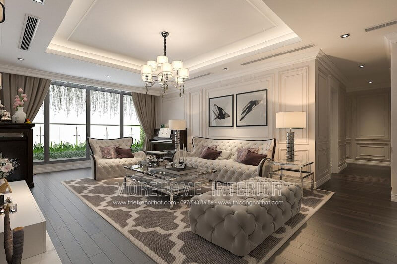 Sofa chung cư tân cổ điển Sofa chung cư tân cổ điển