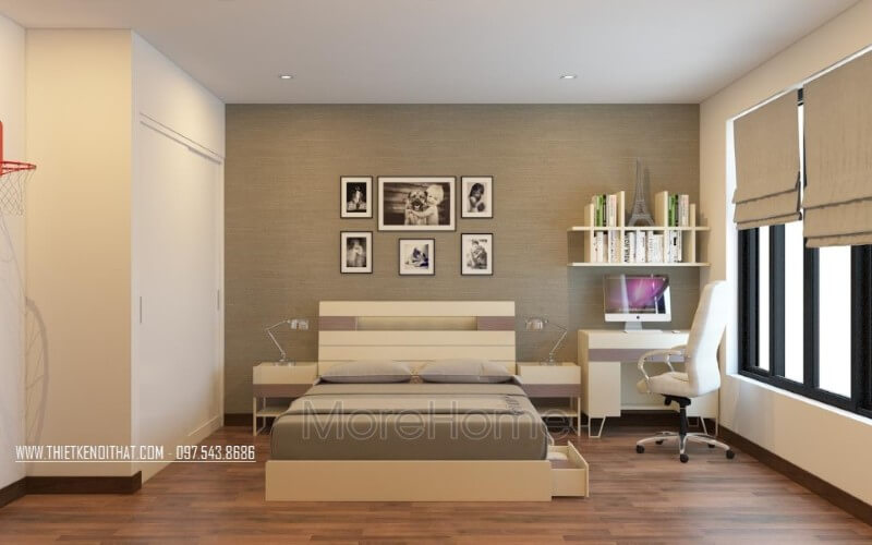 Giường ngủ gỗ công nghiệp Giường ngủ gỗ công nghiệp