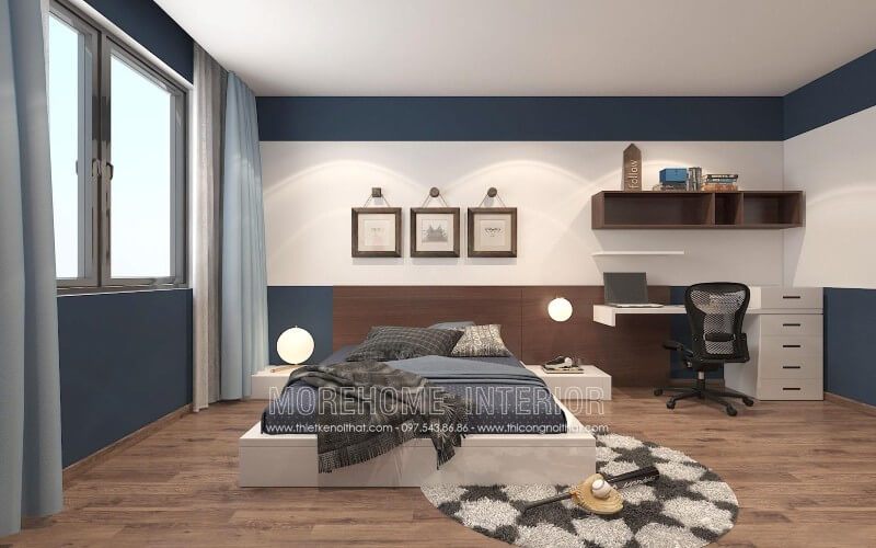 Mẫu giường ngủ hiện đại, đơn giản đang là xu hướng được lựa chọn nhiều cho các gia đình trẻ hiện nay