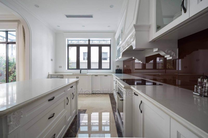 Hệ tủ bếp sử dụng tay nắm Ý phụ kiện tủ bếp Hafele chất lượng cao đảm bảo chất lượng