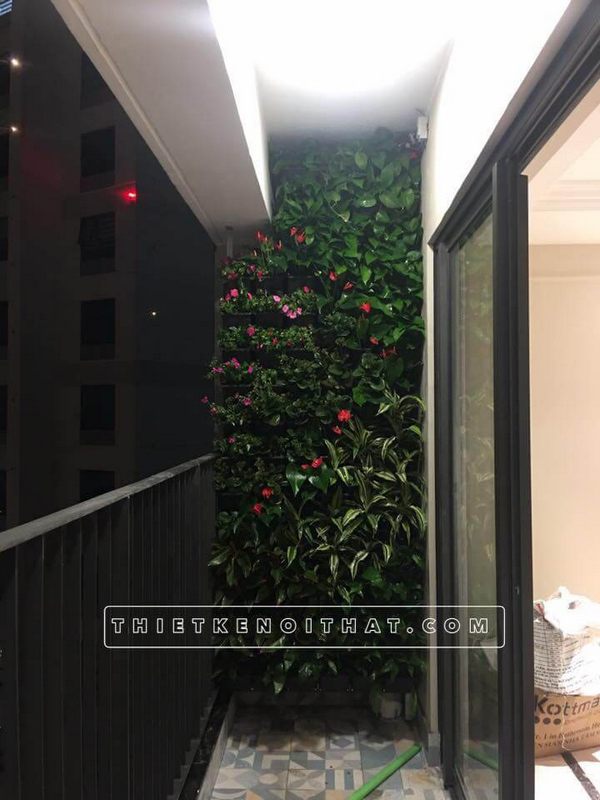 Thi công khu vực ban công cho nhà chung cư - không gian xanh đầy thú vị