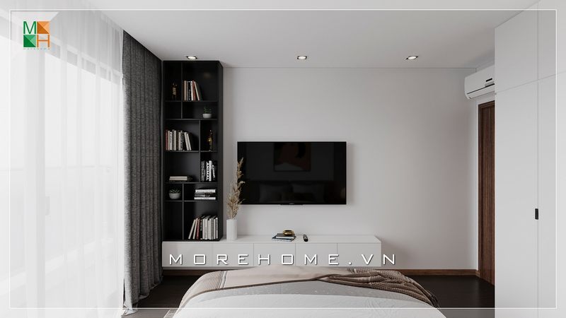 Mẫu phòng ngủ nhỏ đẹp mang phong cách hiện đại phù hợp cho không gian nhà phố, chung cư
