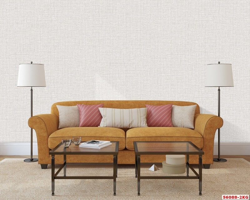 Cải thiện bức tường phòng khách nhà chung cư, biệt thư, nhà phố, văn phòng, khách sạn, showroom, nhà hàng, quán cafe...bằng giấy dán tường đơn sắc mã 56088-2